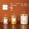 6-Piece Glass Storage Jars with Bamboo Lids & Pantry Labels for Kitchen
